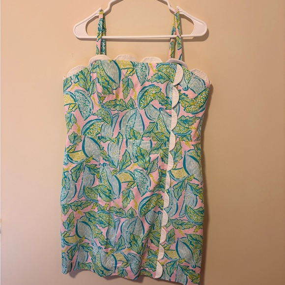 Lilly Pulitzer Dresses & Skirts - NWT Lilly Pulitzer Strapless Dress in Pink, Blue, and Green